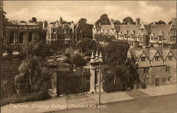 Trinity College Oxford, England Oxfordshire Postcard Postcard