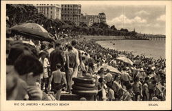 Beach-goers at Flamengo Beach Beach-goers at Flamengo Beach