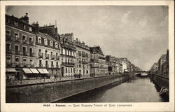 Quai Duguay-Trouin et Quai Lamennais Postcard
