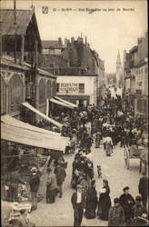 Rue Bannelier - Un Jour de Marche Postcard