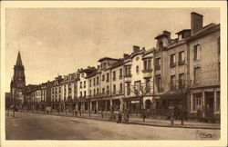 Looking Up Rue des Ponts Postcard