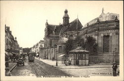 La Rue Grande et l'Eglise Postcard