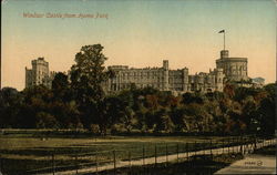 View of Castle from Home Park Windsor, England Berkshire Postcard Postcard