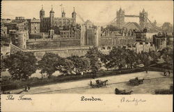 The Tower of London and Tower Bridge Postcard