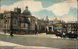 Royal Baths Harrogate, England Yorkshire Postcard Postcard