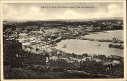 Penzance across Newlyn Harbour United Kingdom Cornwall Postcard Postcard