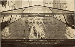 Royal United Service Museum - Model of the Battle of Trafalgar Postcard