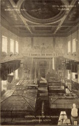 The banqueting Hall - Royal United Service Museum - General view of the Museum, looking North Postcard