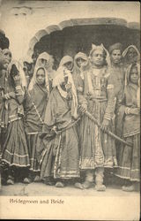 Bridegroom and Bride Postcard