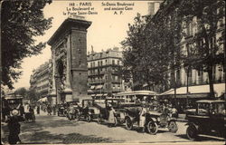 St-Denis Boulevard and Ancient Gate Postcard