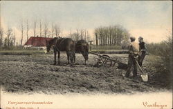 Voorjaarswerkzaamheden Voorthuizen, Netherlands Benelux Countries Postcard Postcard