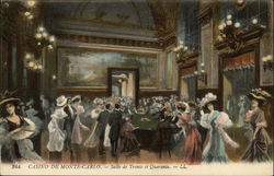 Casino - Salle de Trente et Quarante Monte Carlo, Monaco Postcard Postcard