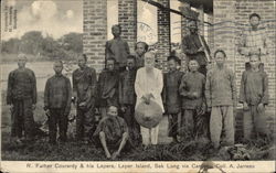 R. Father Courardy Leper Island Sek Lung via Canton China Postcard Postcard