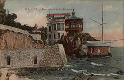 Restaurant de la Reserve Nice, France Postcard Postcard