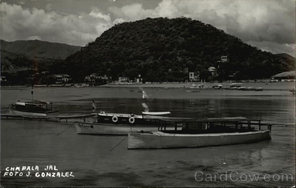 Boats at Anchor Chapala Mexico