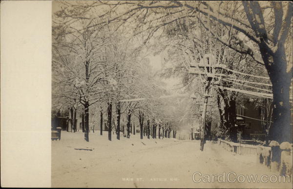 Main Street in Winter Antrim New Hampshire