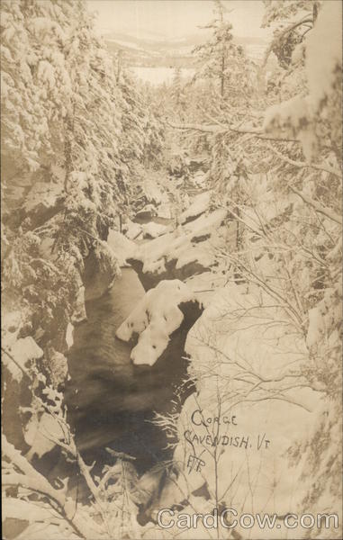 Gorge in Winter Cavendish Vermont