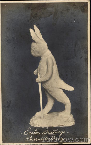 Easter Greetings With Bunnies