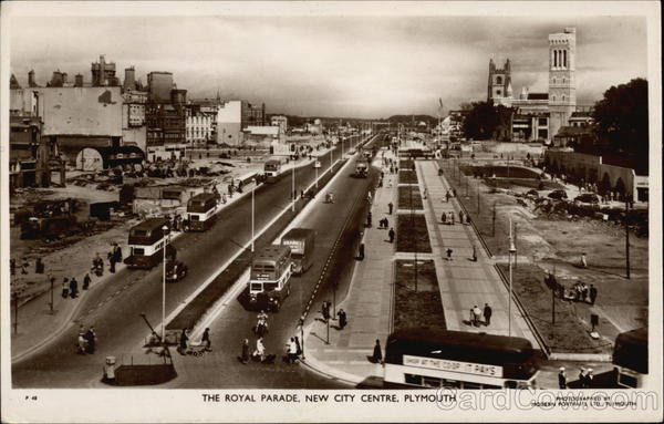 The Royal Parade, New City Centre Plymouth England