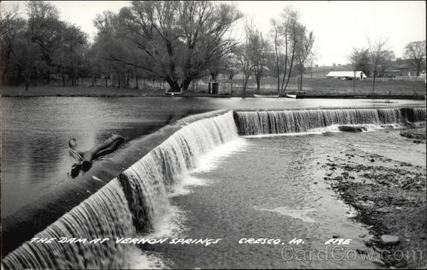 The Dam at Vernon Springs Cresco Iowa