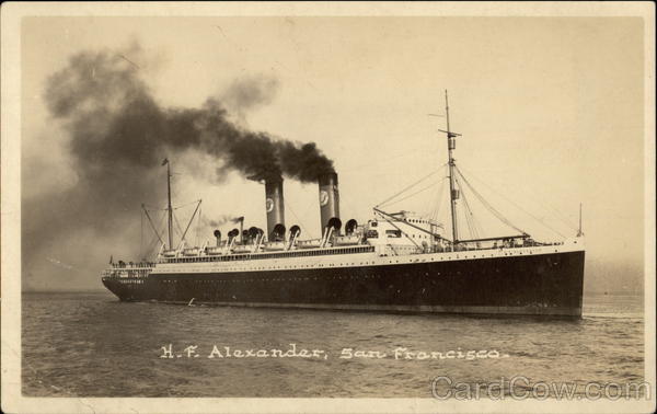 H.F. Alexander, San Francisco Steamers