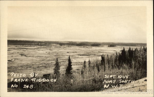 View of Water Fort Smith NT Canada Northwest Territories