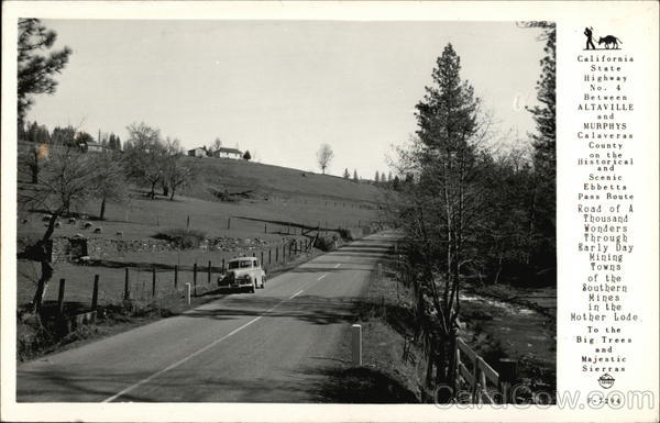 California State Highway No. 4 Altaville