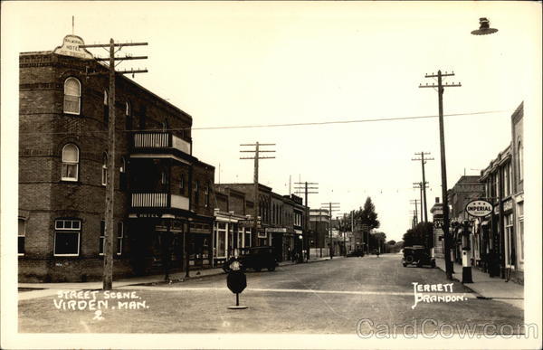 Street Scene Virden MB Canada Manitoba