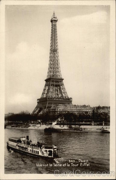 Eiffel Tower and the River Seine Paris France