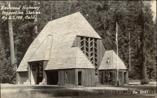 Redwood Highway Inspection Station, Hy. U.S. 199 California