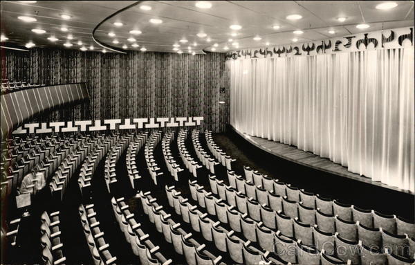 S.S. Rotterdam - Theatre Interiors