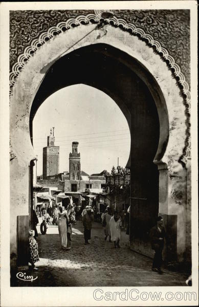 Porte de Bou-Jeloud Fez Morocco Africa