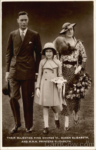George VI, Queen Elizabeth and H.R. Princesss Elizabeth