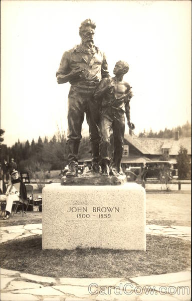 Statue of John Brown and Slave, North Elba Lake Placid New York