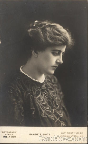 Maxine Elliott - American Stage Actress Actresses