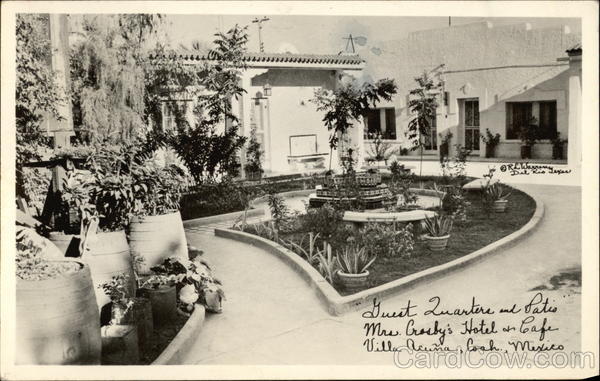 Guest Quarters and Patio, Mrs. Crosby's Hotel & Cafe Villla Acuna Mexico