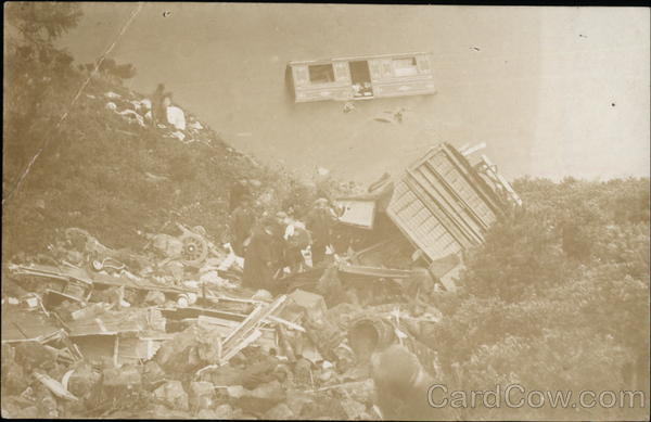 Train Wreck Into Water Disasters