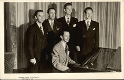 Men At Piano, Country Church of Hollywood Postcard