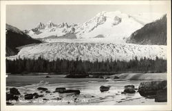 View of Mendenhall Glacier Juneau, AK Postcard Postcard
