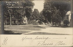 Upper End of Main Street Postcard