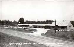 Brattains Motel Strongs, MI Postcard Postcard