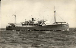 M.V. Accra Boats, Ships Postcard Postcard