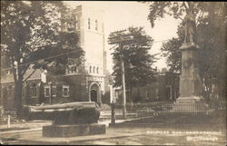 Willoughby Civil War Memorial & Cannon Ohio Postcard Postcard