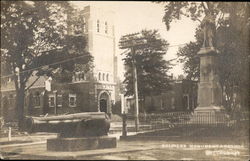Willoughby Civil War Memorial & Cannon Postcard