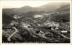 Aerial View Gold Hill, NV Postcard Postcard