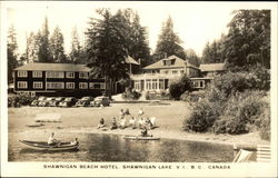 Shawnigan Beach Hotel Shawnigan Lake, BC Canada British Columbia Postcard Postcard
