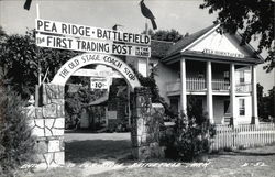 Entrance to Pea Ridge Battlefield Garfield, AR Postcard 