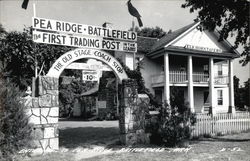 Entrance to Pea Ridge Battlefield Postcard