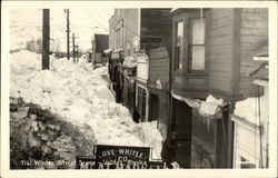 Winter Street Scene Postcard