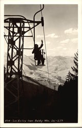 Ski Lift Sun Valley, ID Postcard Postcard